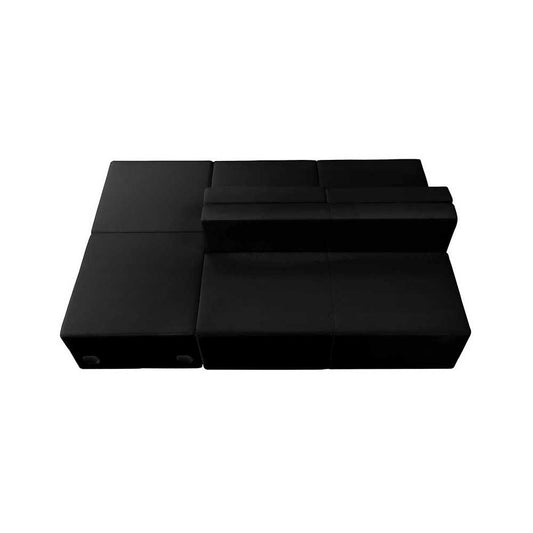 Black LeatherSoft Reception Configuration, 4 Pieces