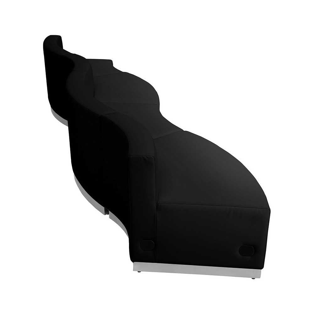 Black LeatherSoft Reception Configuration, 4 Pieces