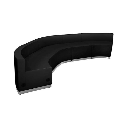 Black LeatherSoft Reception Configuration, 5 Pieces