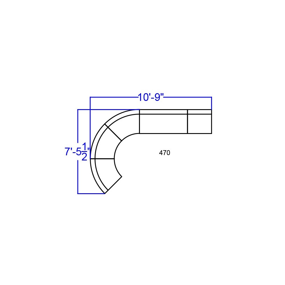 Black LeatherSoft Reception Configuration, 5 Pieces