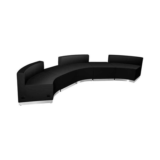 Black LeatherSoft Reception Configuration, 5 Pieces