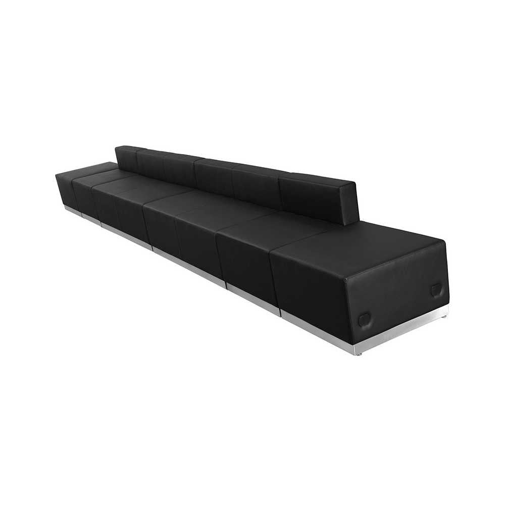 Black LeatherSoft Reception Configuration, 6 Pieces