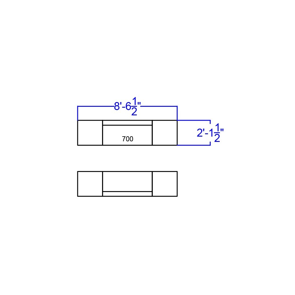 Black LeatherSoft Reception Configuration, 6 Pieces