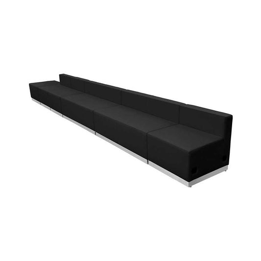 Black LeatherSoft Reception Configuration, 6 Pieces