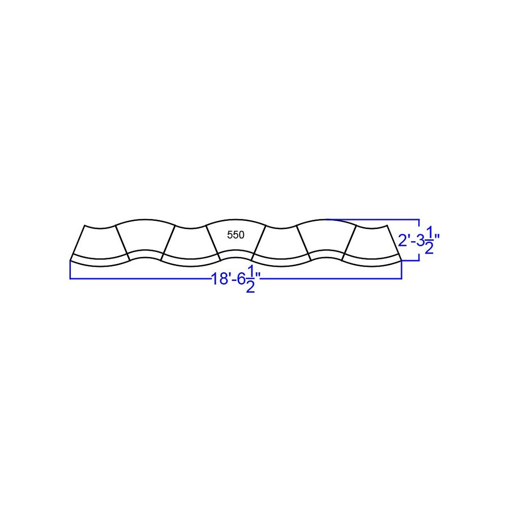 Black LeatherSoft Reception Configuration, 7 Pieces