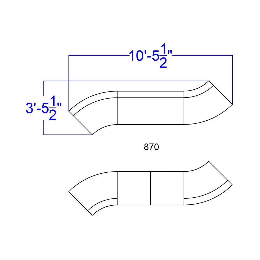 Black LeatherSoft Reception Configuration, 7 Pieces