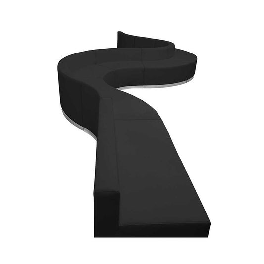 Black LeatherSoft Reception Configuration, 9 Pieces