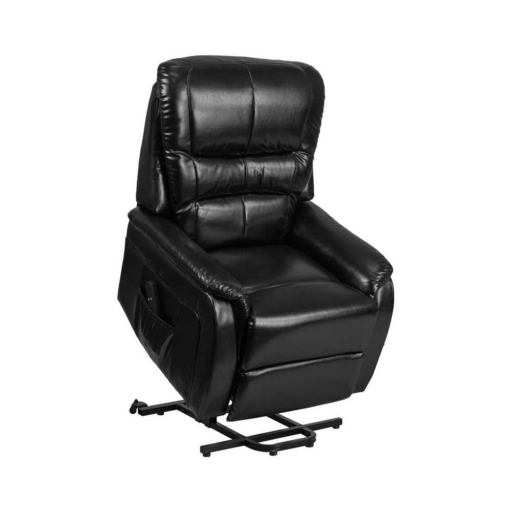 Black LeatherSoft Remote Powered Lift Recliner