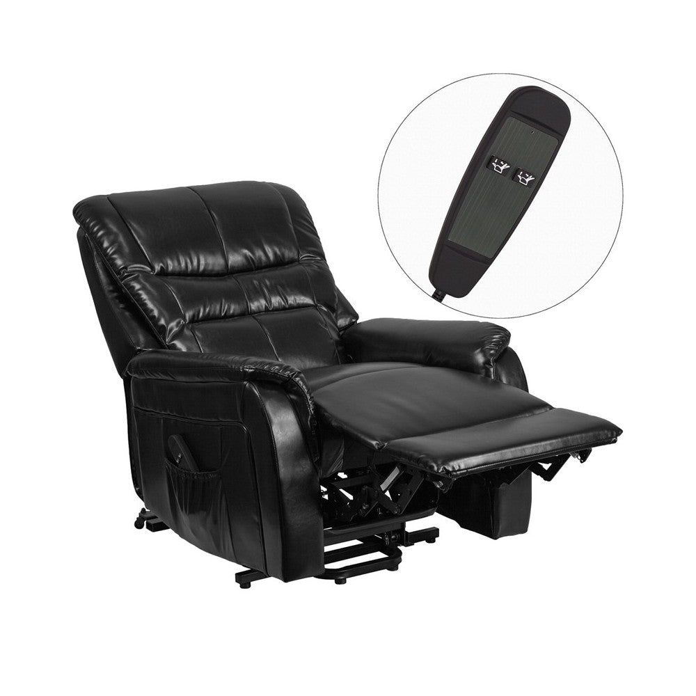 Black LeatherSoft Remote Powered Lift Recliner