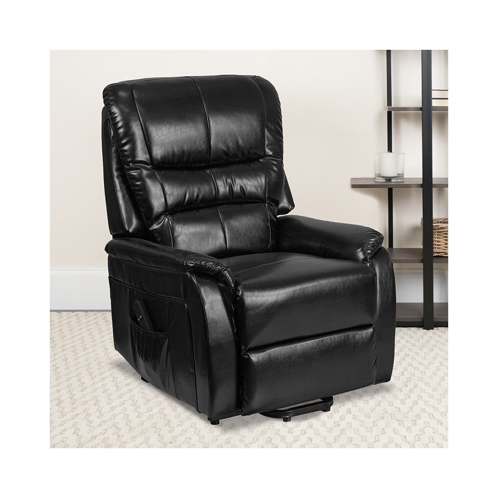 Black LeatherSoft Remote Powered Lift Recliner