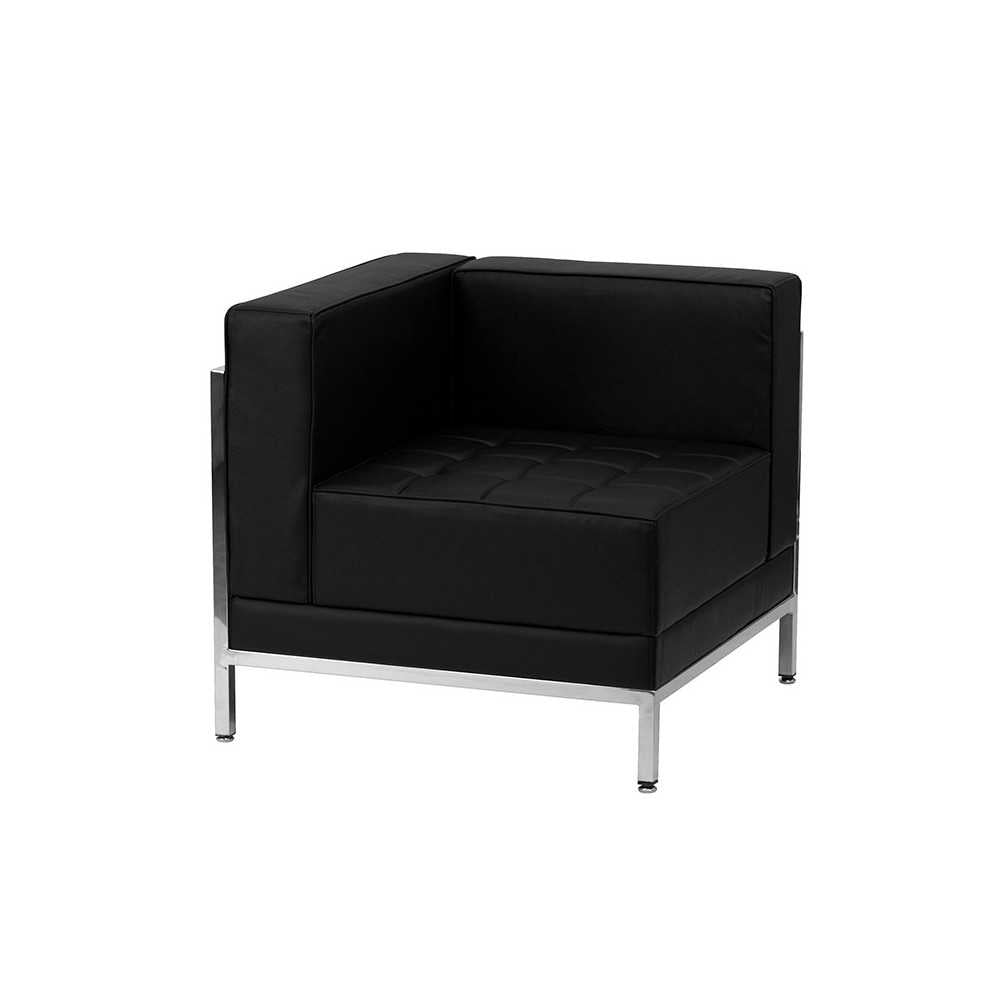 Black LeatherSoft Sectional Configuration, 9 Pieces