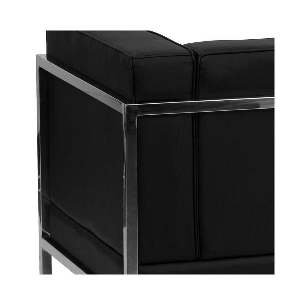 Black LeatherSoft Sectional Configuration, 9 Pieces