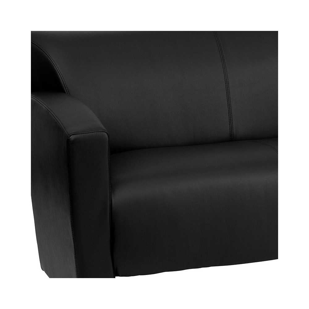 Black LeatherSoft Sofa