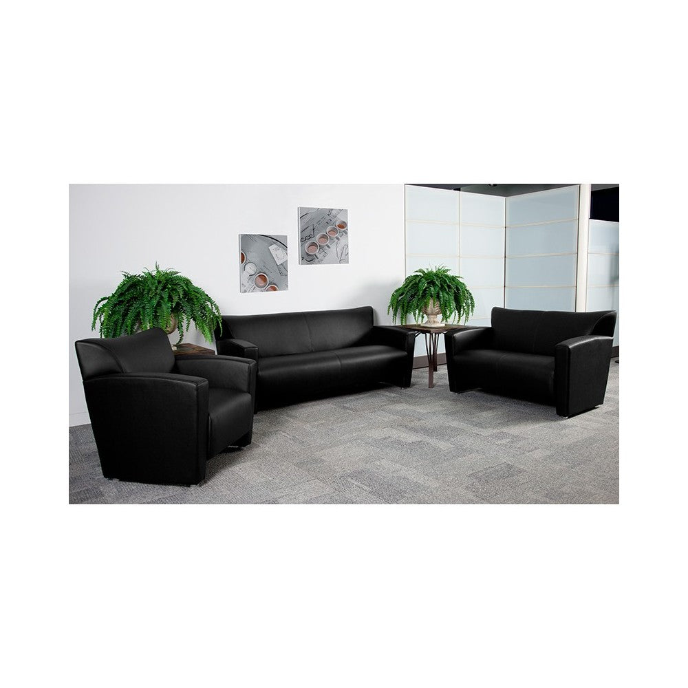 Black LeatherSoft Sofa