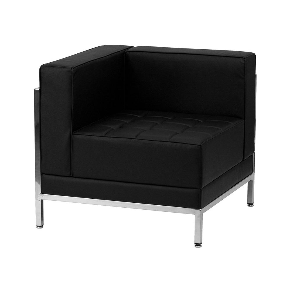 Black LeatherSoft Sofa & Lounge Chair Set, 5 Pieces