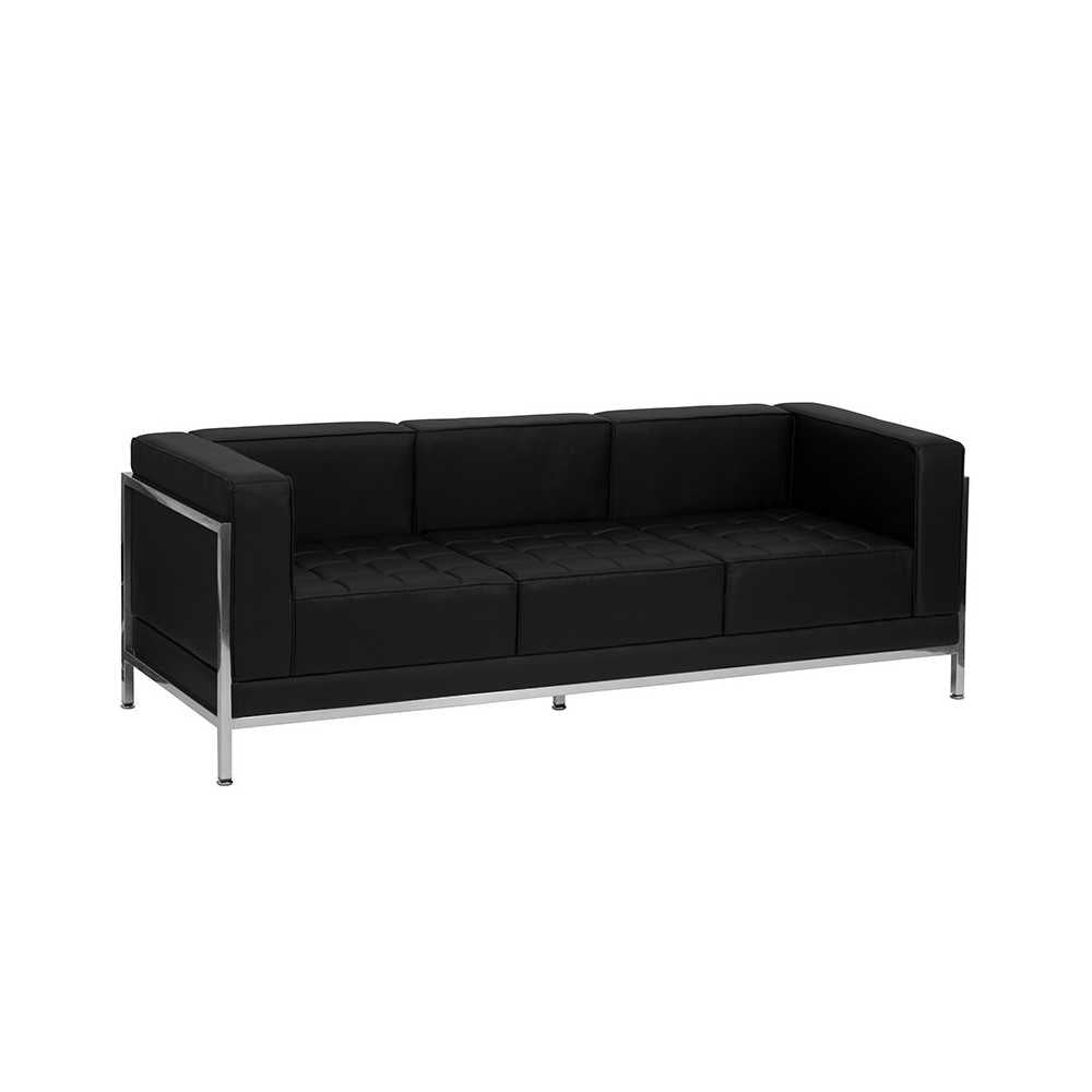 Black LeatherSoft Sofa & Lounge Chair Set, 5 Pieces