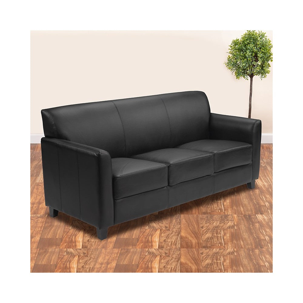 Black LeatherSoft Sofa