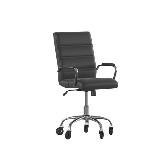 Black LeatherSoft with Chrome Frame Chair