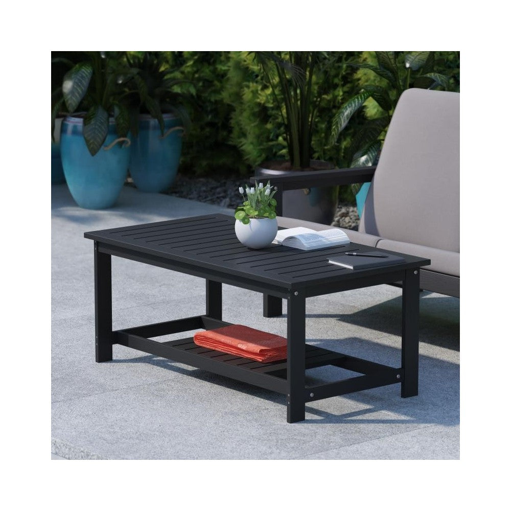 Black Poly Resin Table