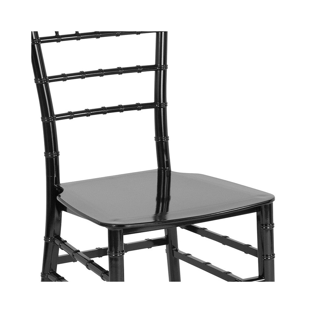 Black Resin Stacking Chiavari Chair