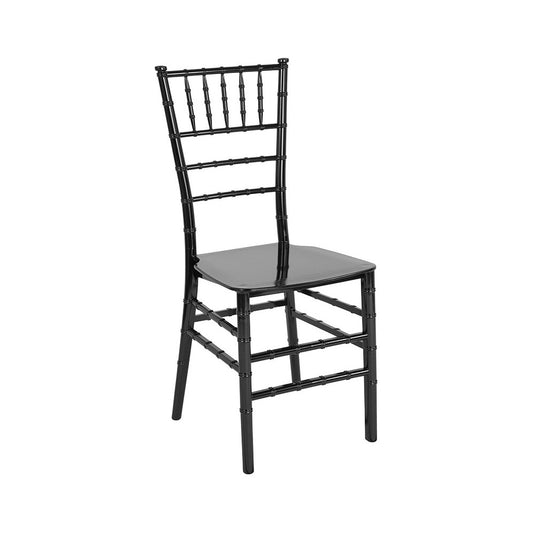 Black Resin Stacking Chiavari Chair