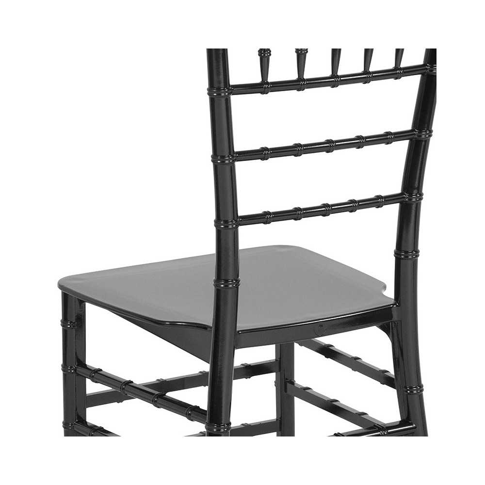 Black Resin Stacking Chiavari Chair