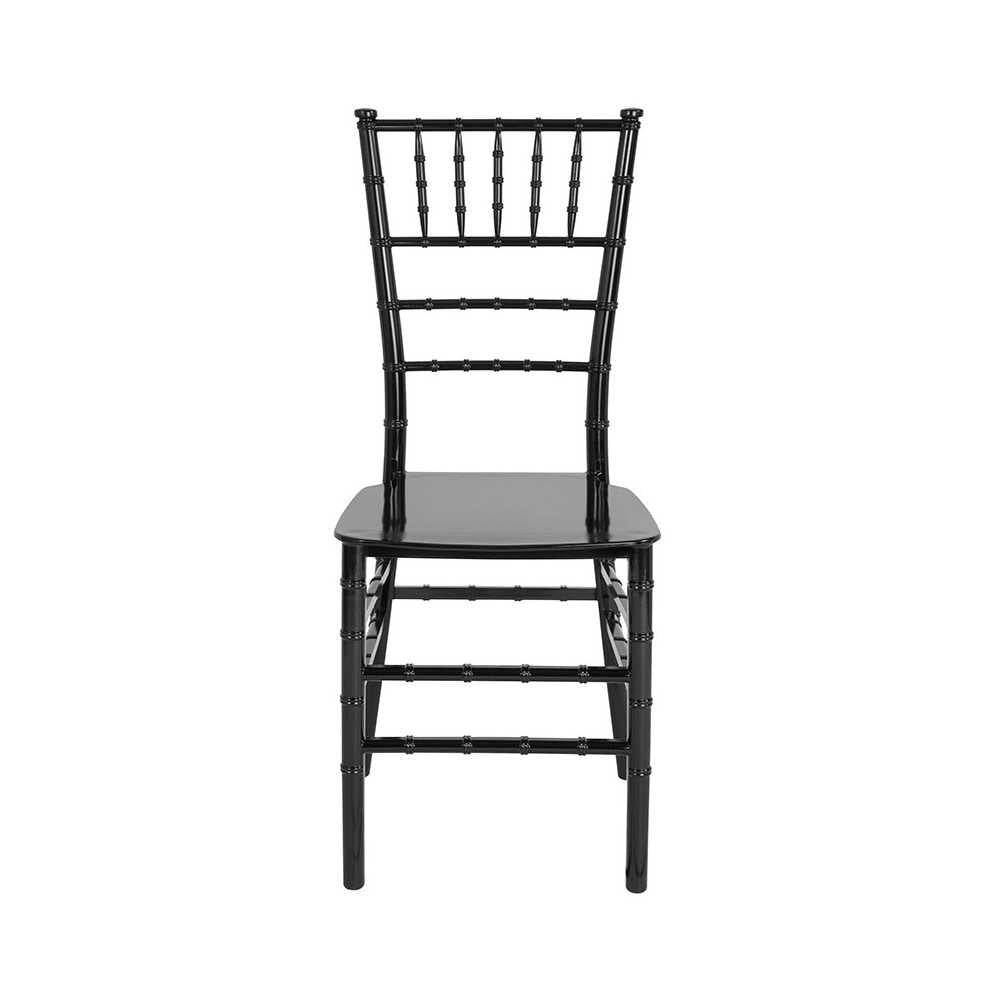 Black Resin Stacking Chiavari Chair