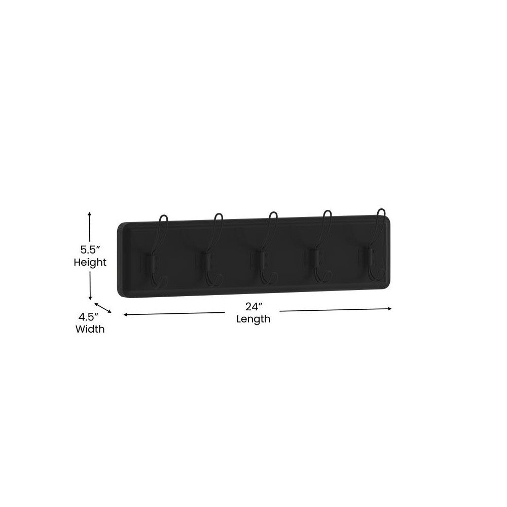 Black Wall Coat Rack