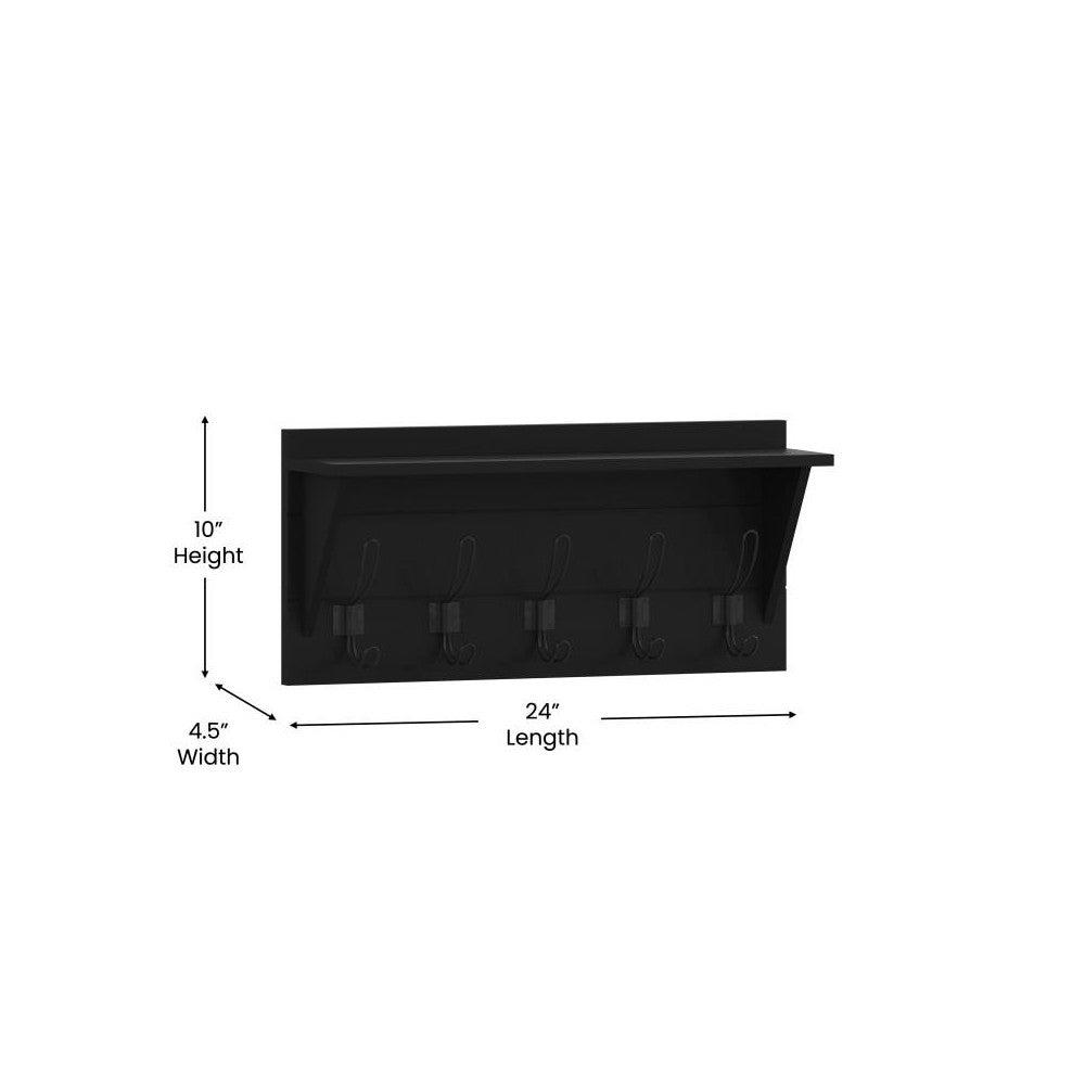 Black Wall Mount Shelf