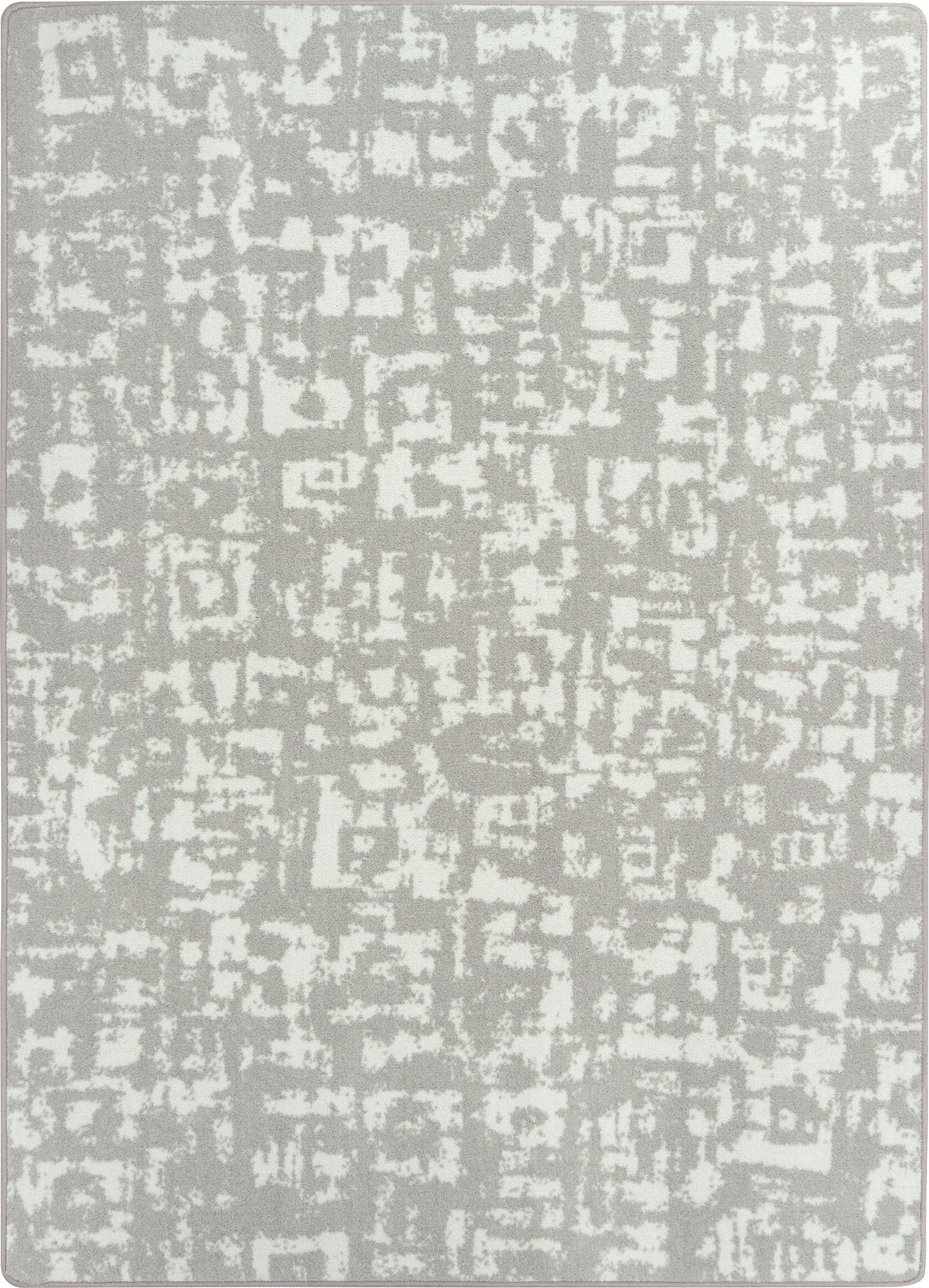 Block Print 5'4" x 7'8" area rug in color Dove