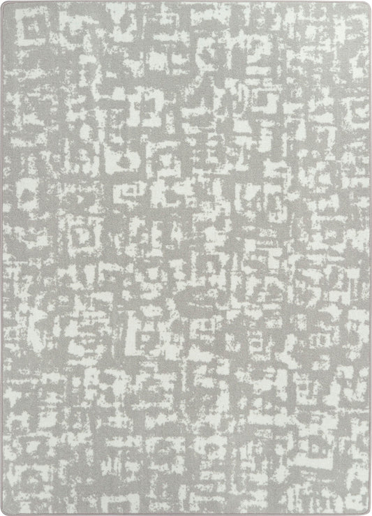 Block Print 7'8" x 10'9" area rug in color Dove