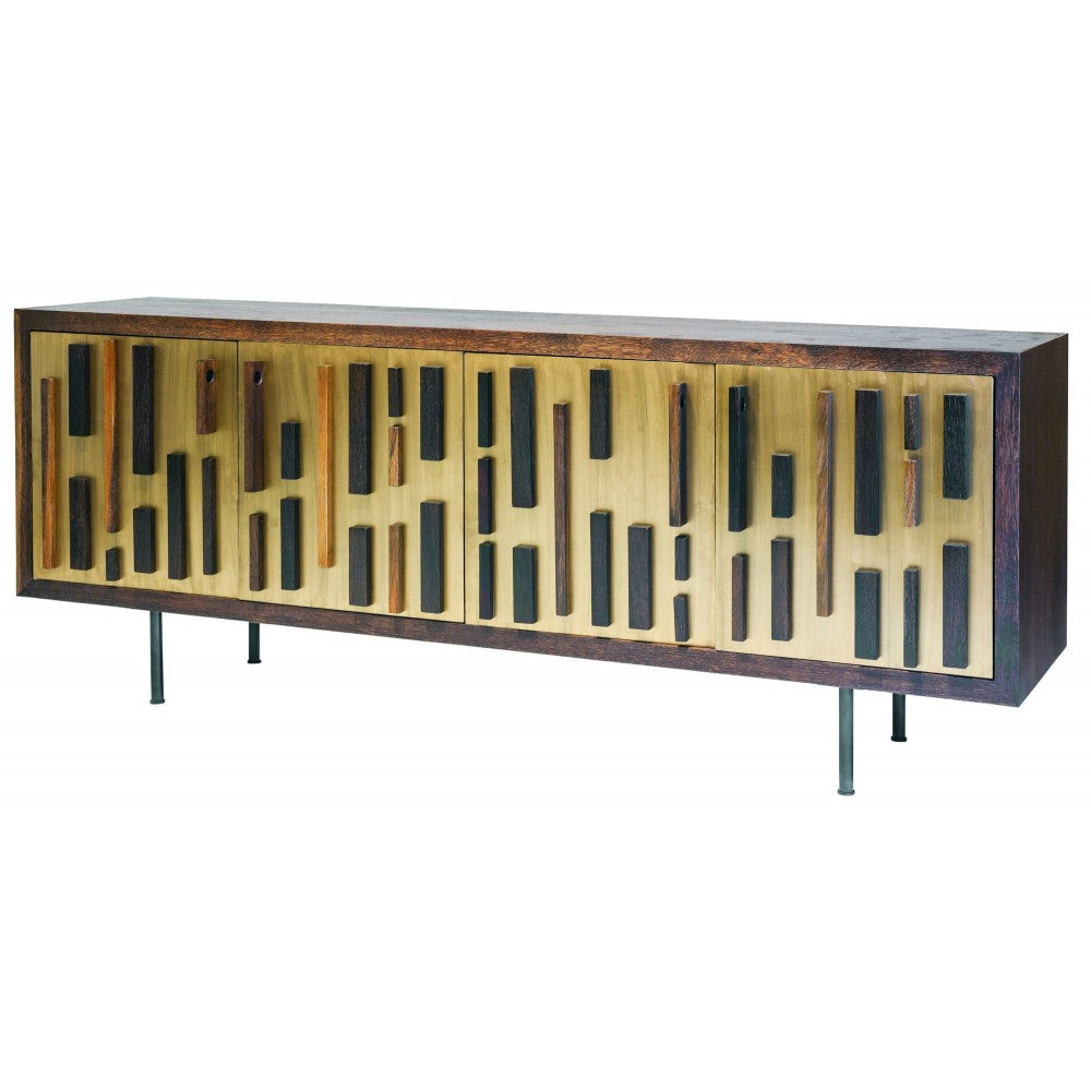 Blok Bronze Metal Sideboard Cabinet