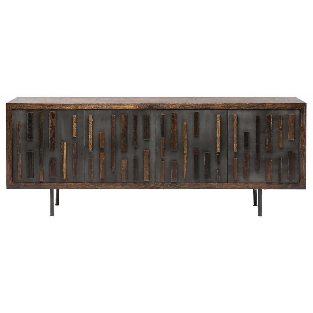 Blok Graphite Wood Sideboard Cabinet