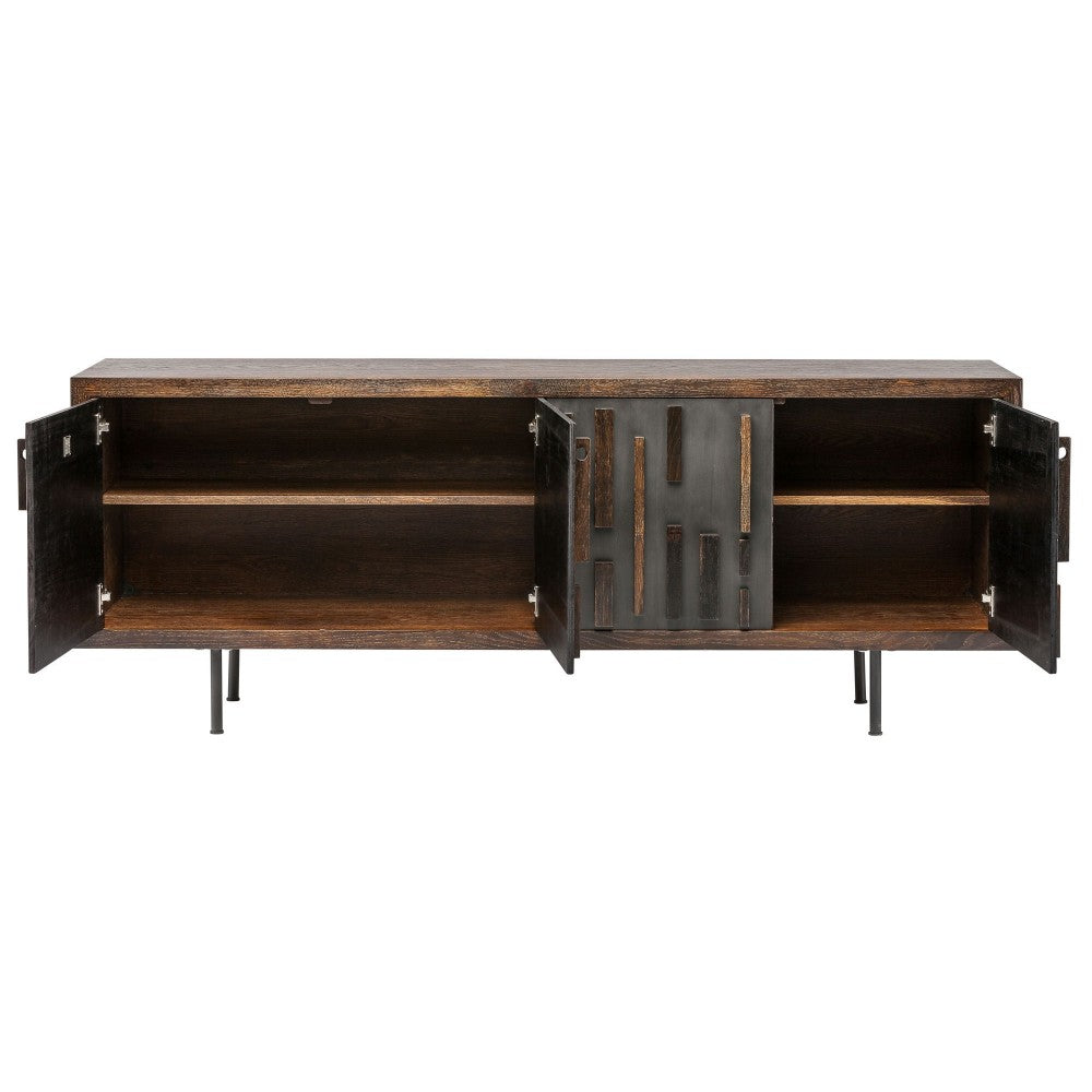 Blok Graphite Wood Sideboard Cabinet