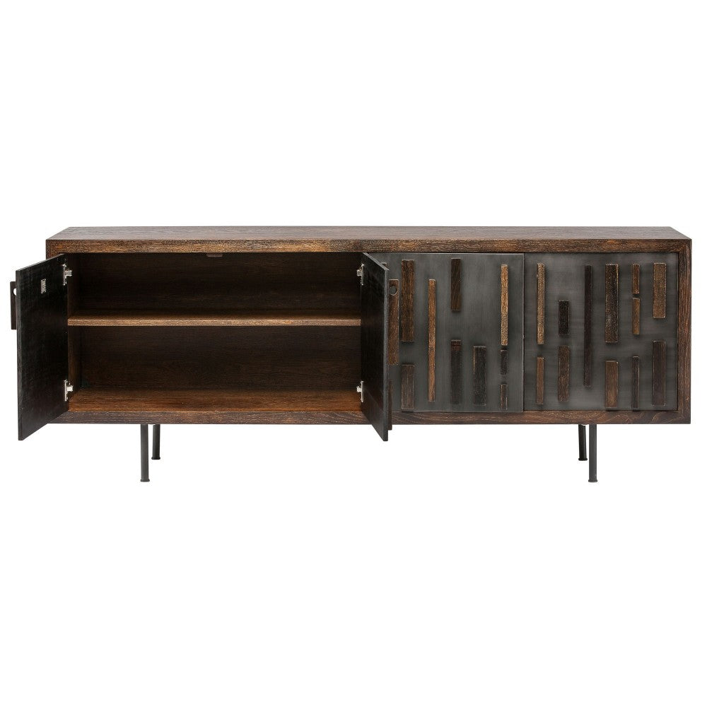 Blok Graphite Wood Sideboard Cabinet
