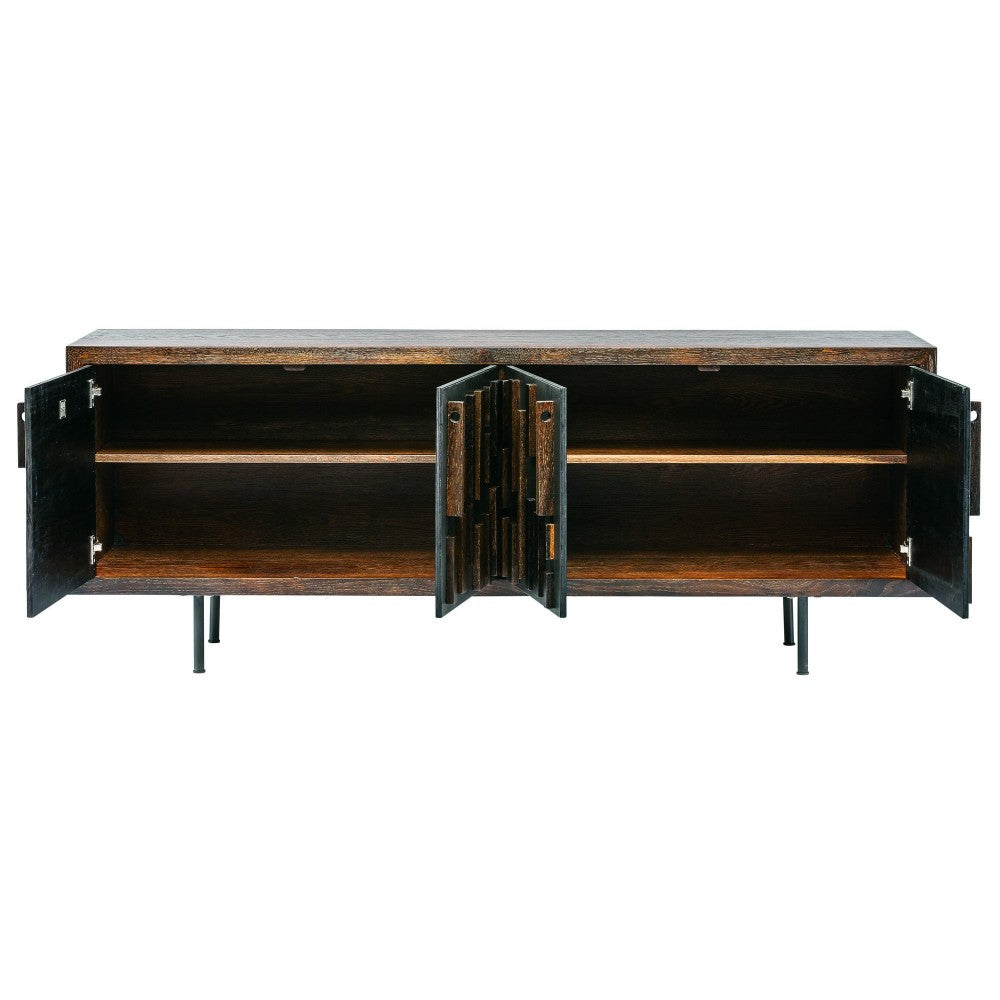 Blok Graphite Wood Sideboard Cabinet