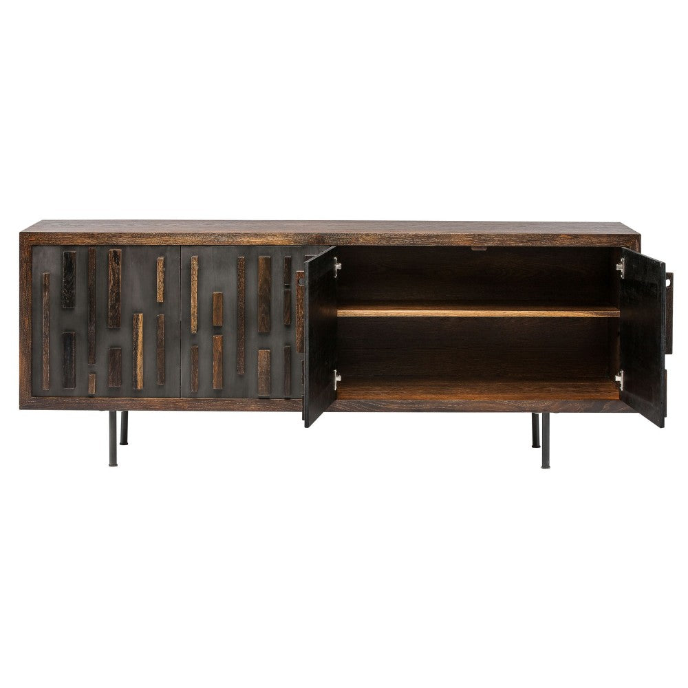 Blok Graphite Wood Sideboard Cabinet