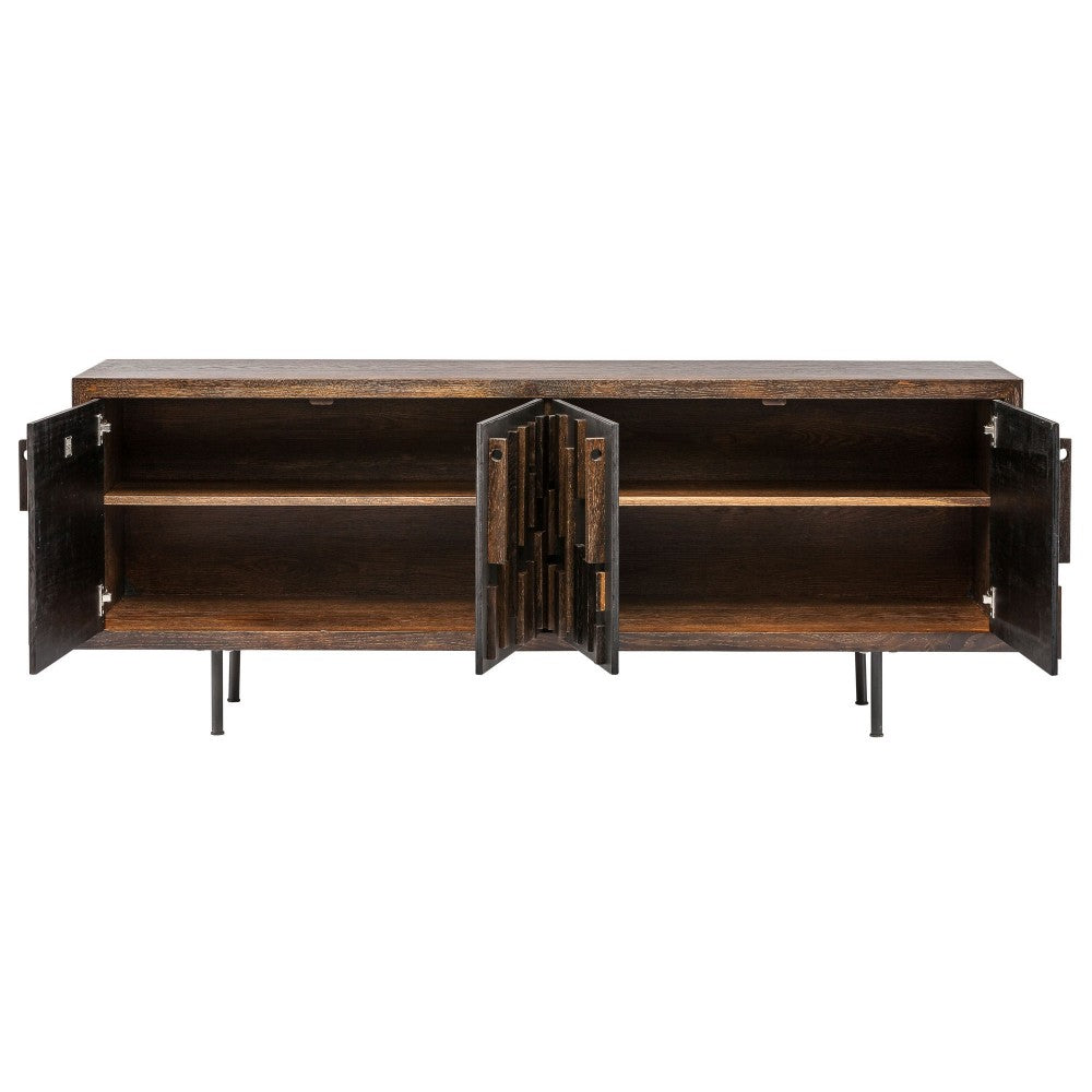 Blok Graphite Wood Sideboard Cabinet