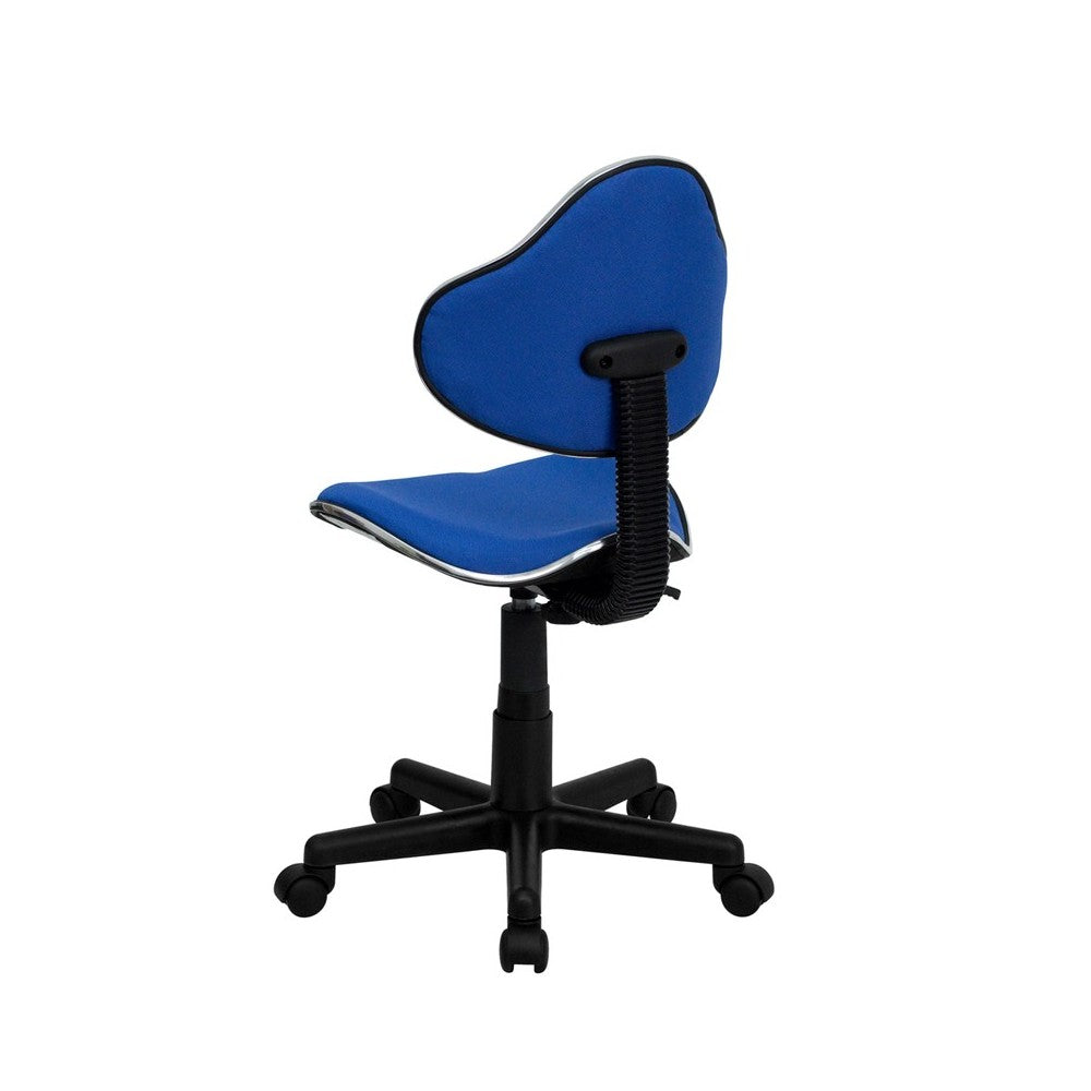 Blue Fabric Swivel Ergonomic Task Office Chair