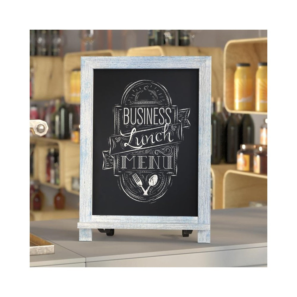 Blue Tabletop Chalkboard