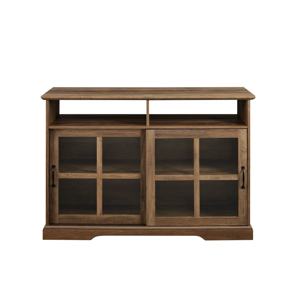 Boden 48" Sliding Glass Door Sideboard - Rustic Oak