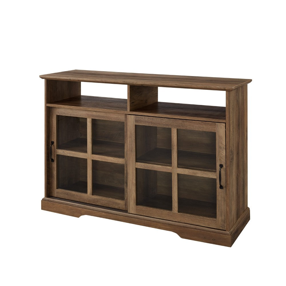 Boden 48" Sliding Glass Door Sideboard - Rustic Oak