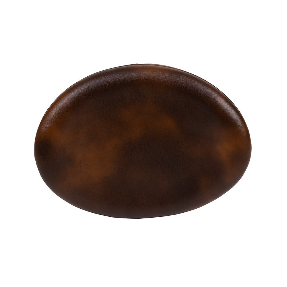 Bomber Jacket LeatherSoft Saddle Wing Ottoman