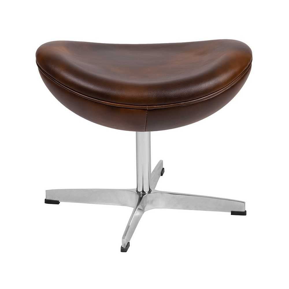 Bomber Jacket LeatherSoft Saddle Wing Ottoman