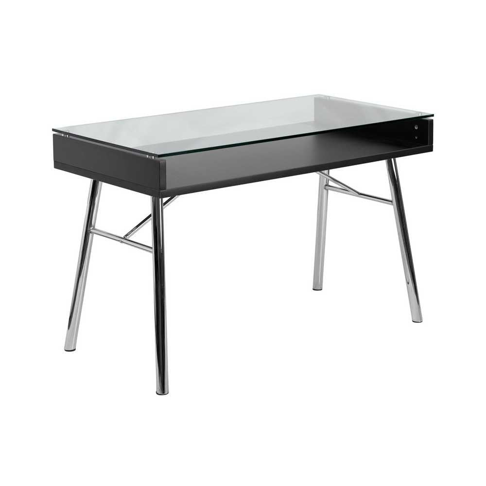 Brettford Desk with Tempered Glass Top