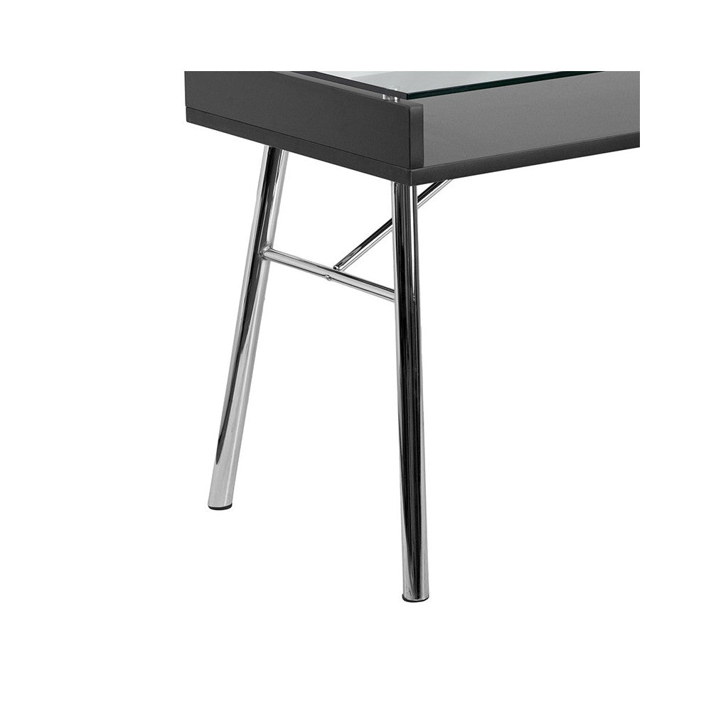 Brettford Desk with Tempered Glass Top