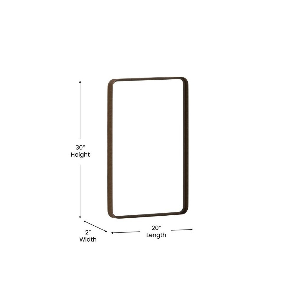 Bronze 20" x 30" Wall Mirror