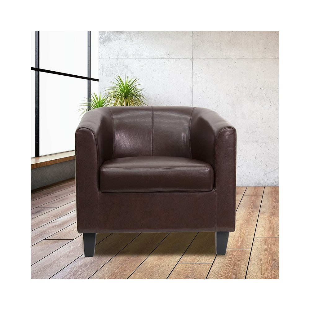 Brown LeatherSoft Lounge Chair