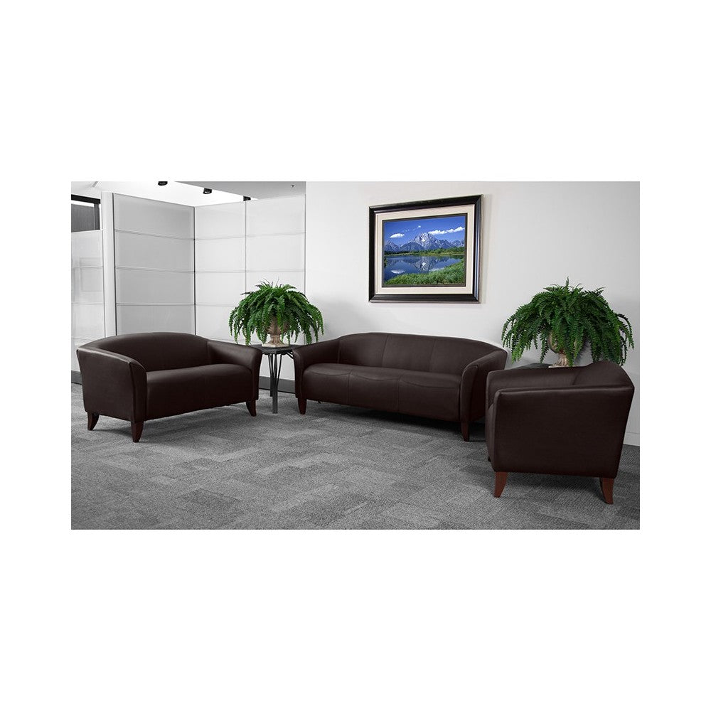 Brown LeatherSoft Loveseat