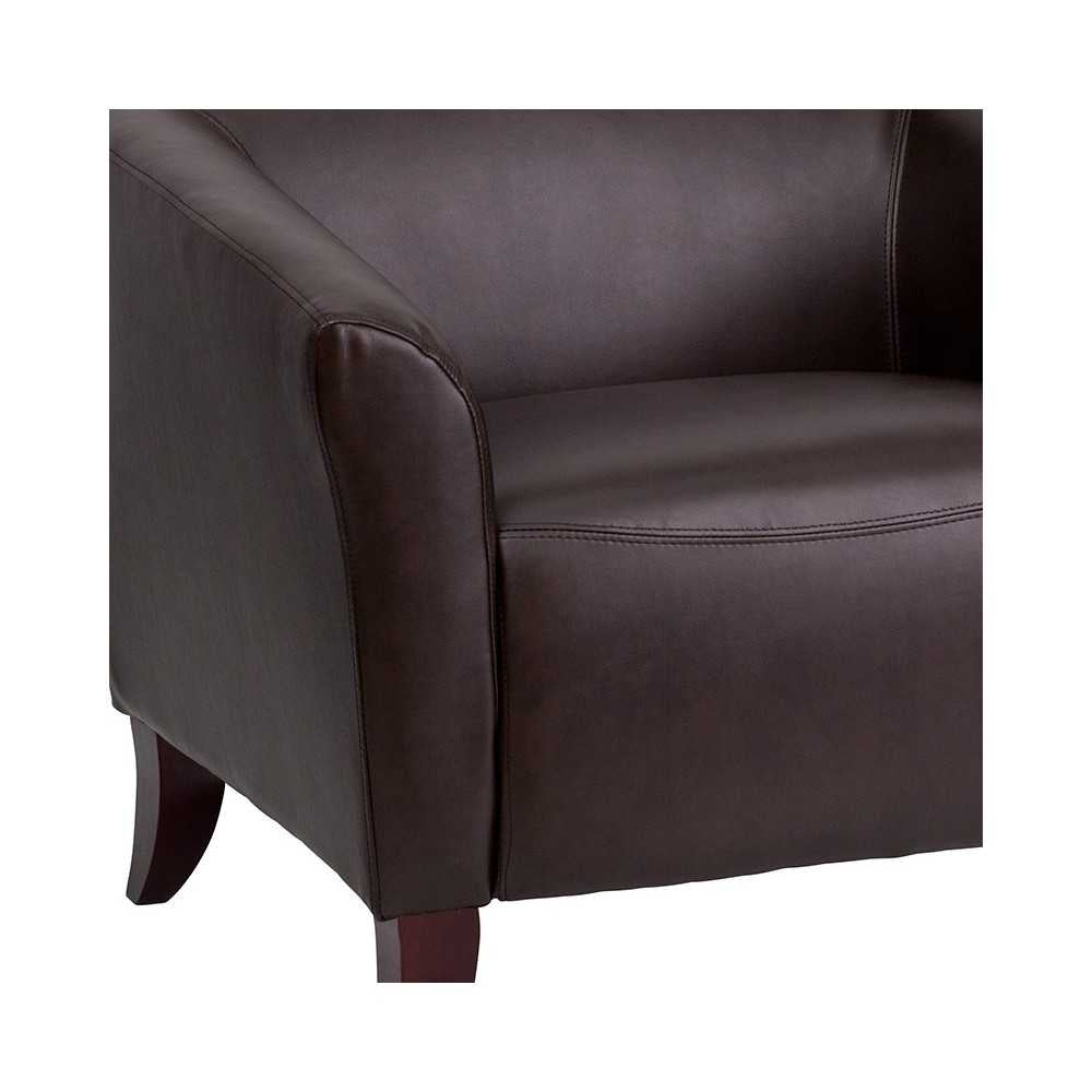 Brown LeatherSoft Loveseat